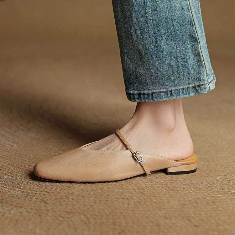 Mules Virela in vera pelle