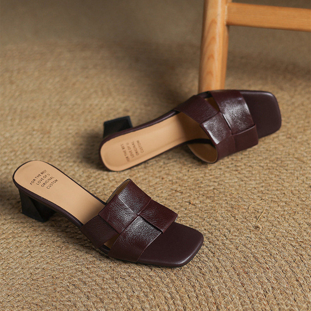 Mules Sereno de piel