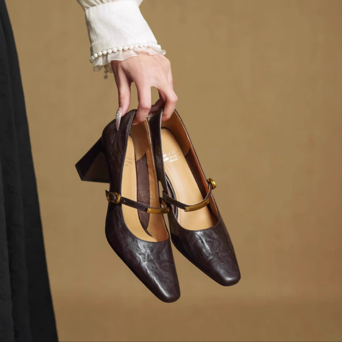 Tacones de cuero genuino Auria