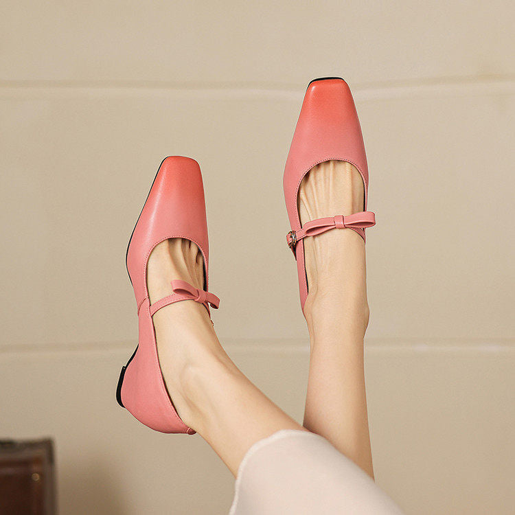 Rosalie Mary Jane Pumps aus echtem Leder