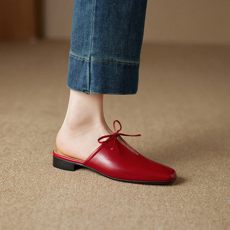 Mules Rosalia in vera pelle