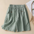 Amalfi-shorts i hør