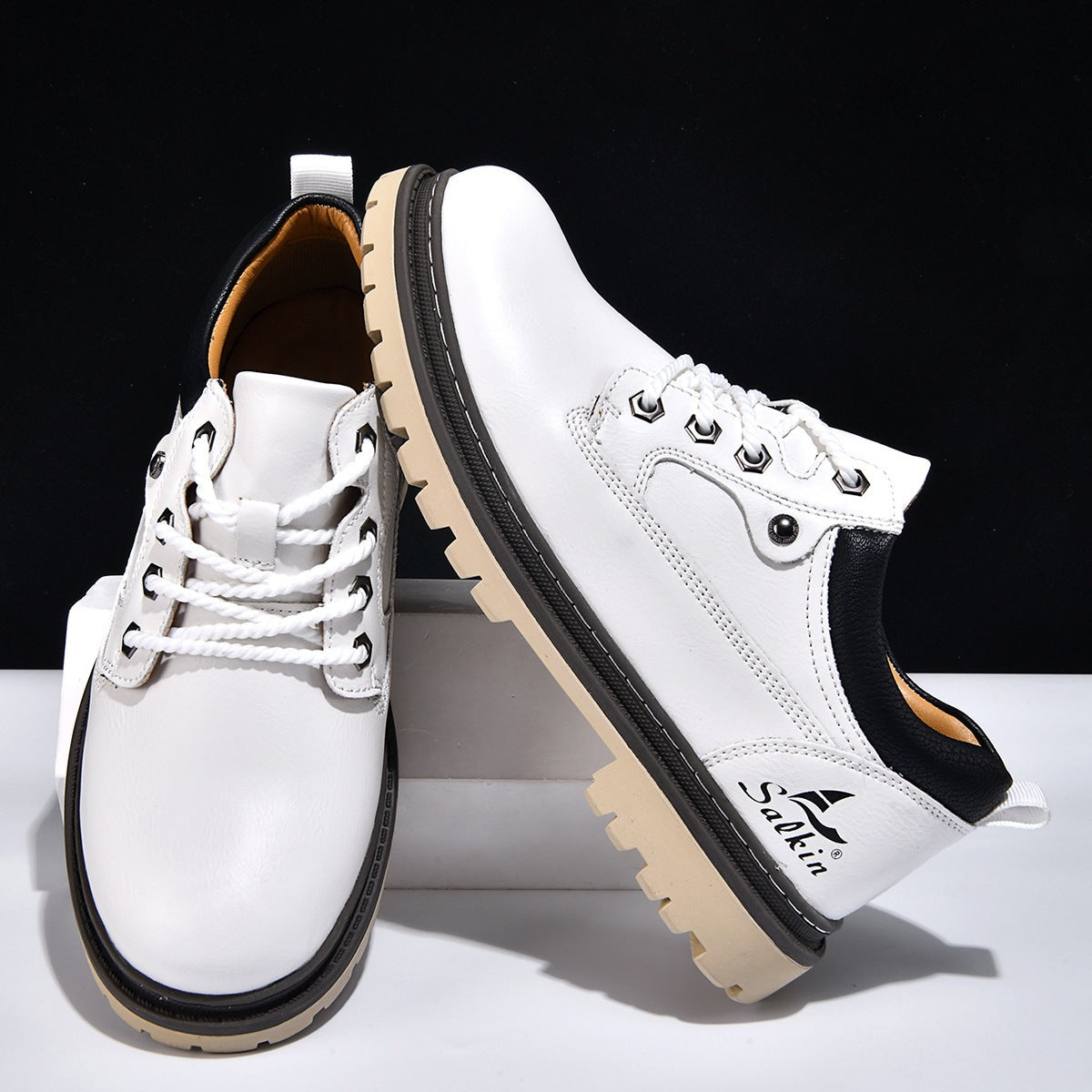 Chaussures à lacets Rexton en cuir premium