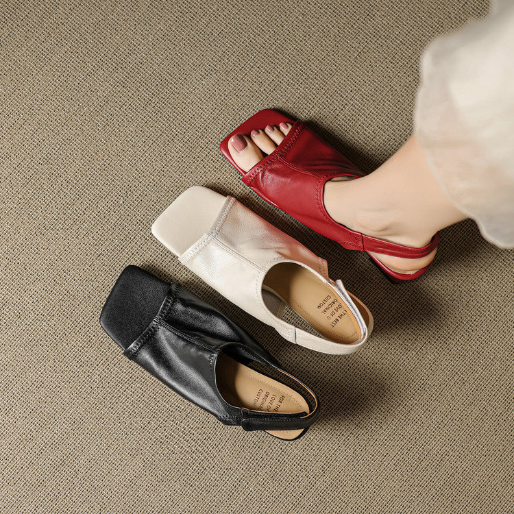 Tacchi slingback Velra in vera pelle