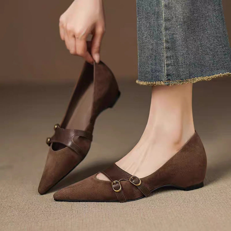 Bia loafers i äkta mocka