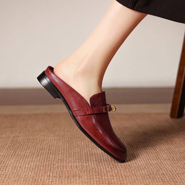 Mules Fiorella en cuir véritable