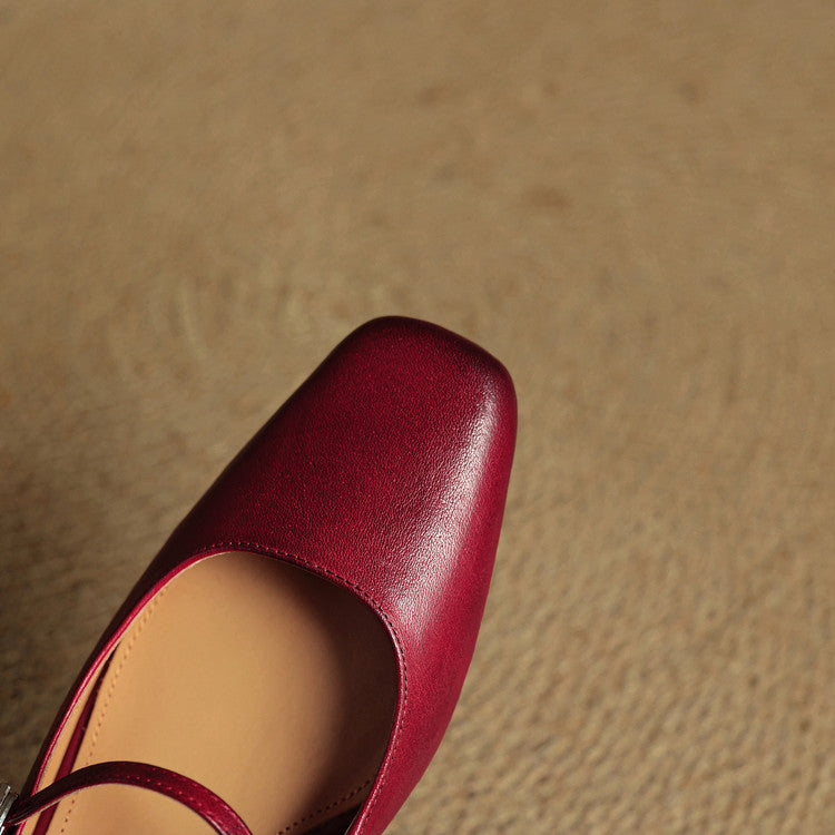 Mules Esmer de cuero genuino