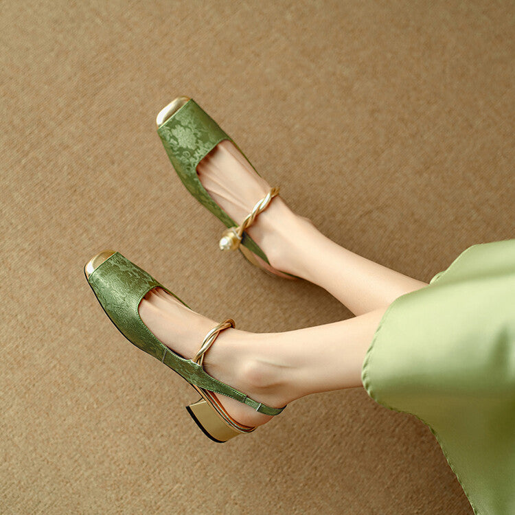 Tacones de cuero Galene