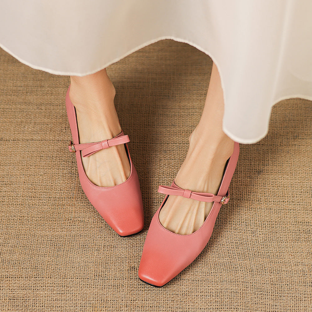 Rosalie Mary Jane Pumps aus echtem Leder