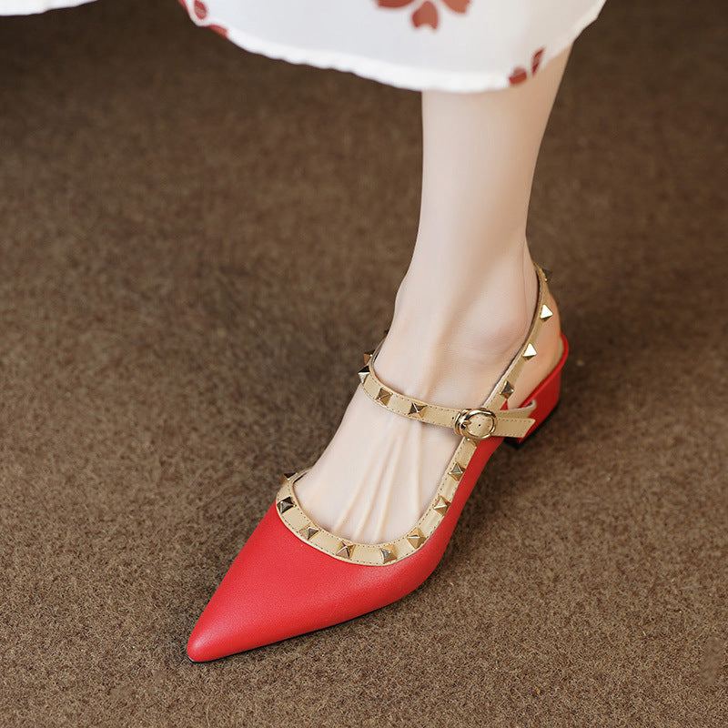 Tacones Stella de cuero genuino