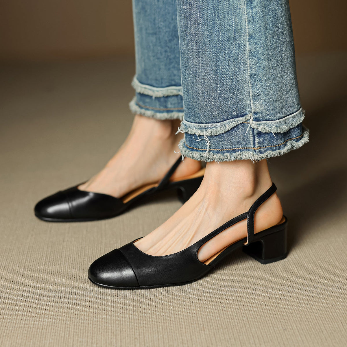 Zapatos de tacón Lureth de piel auténtica