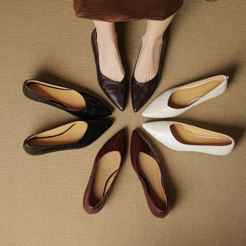 Scarpe basse Fauna in vera pelle
