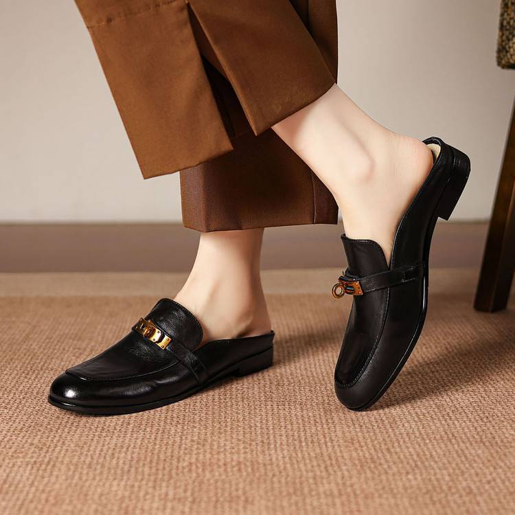 Mules Fiorella en cuir véritable