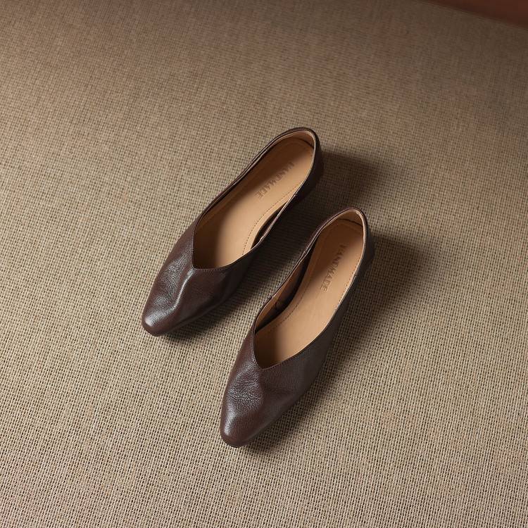Zapatos planos Darsi de cuero genuino
