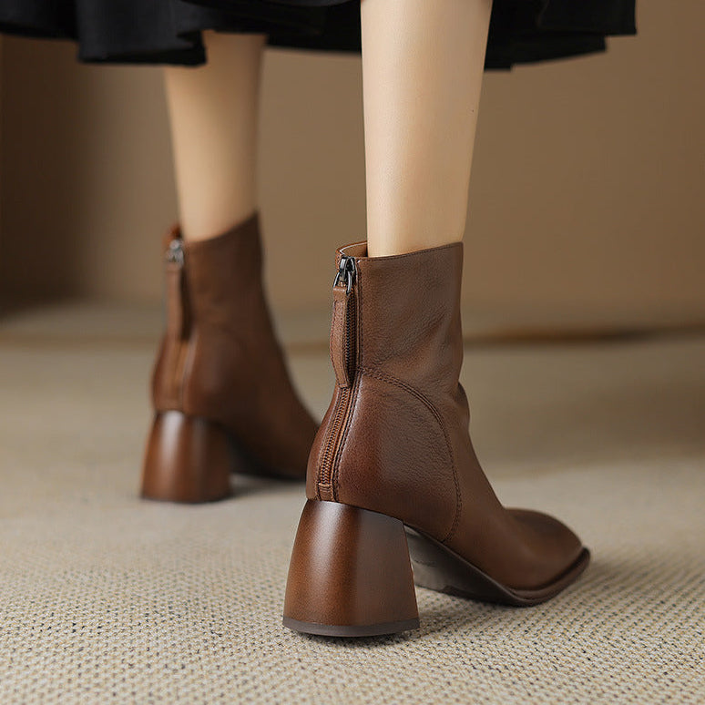 Botas Calisse de cuero genuino