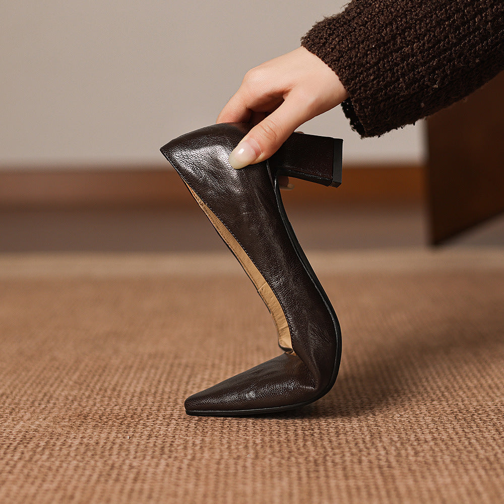 Talons Lorvane en cuir véritable