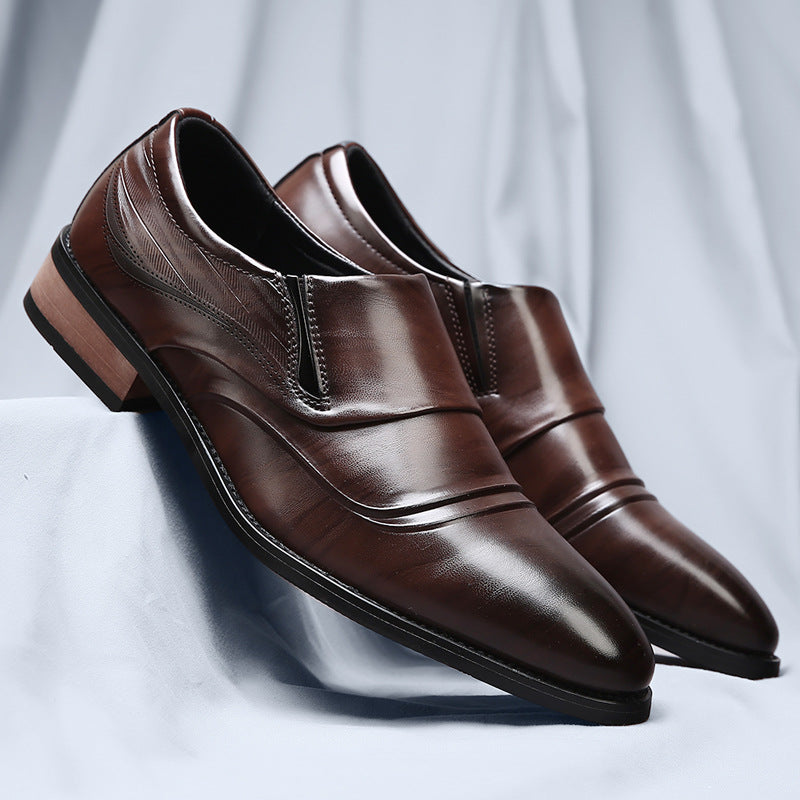 Denvor Businessschuhe aus strukturiertem Leder