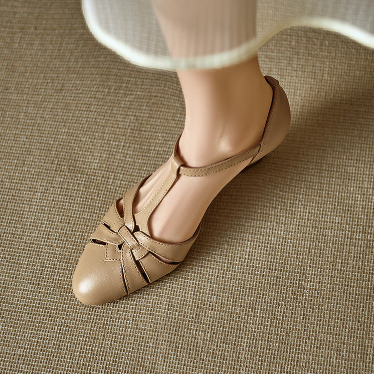 Tacones Romira de cuero genuino