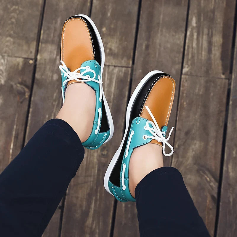 Sapatos Rasko em pele genuína
