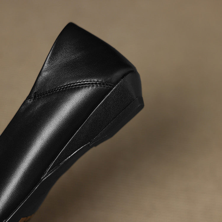 Zapatos planos Emor de cuero genuino