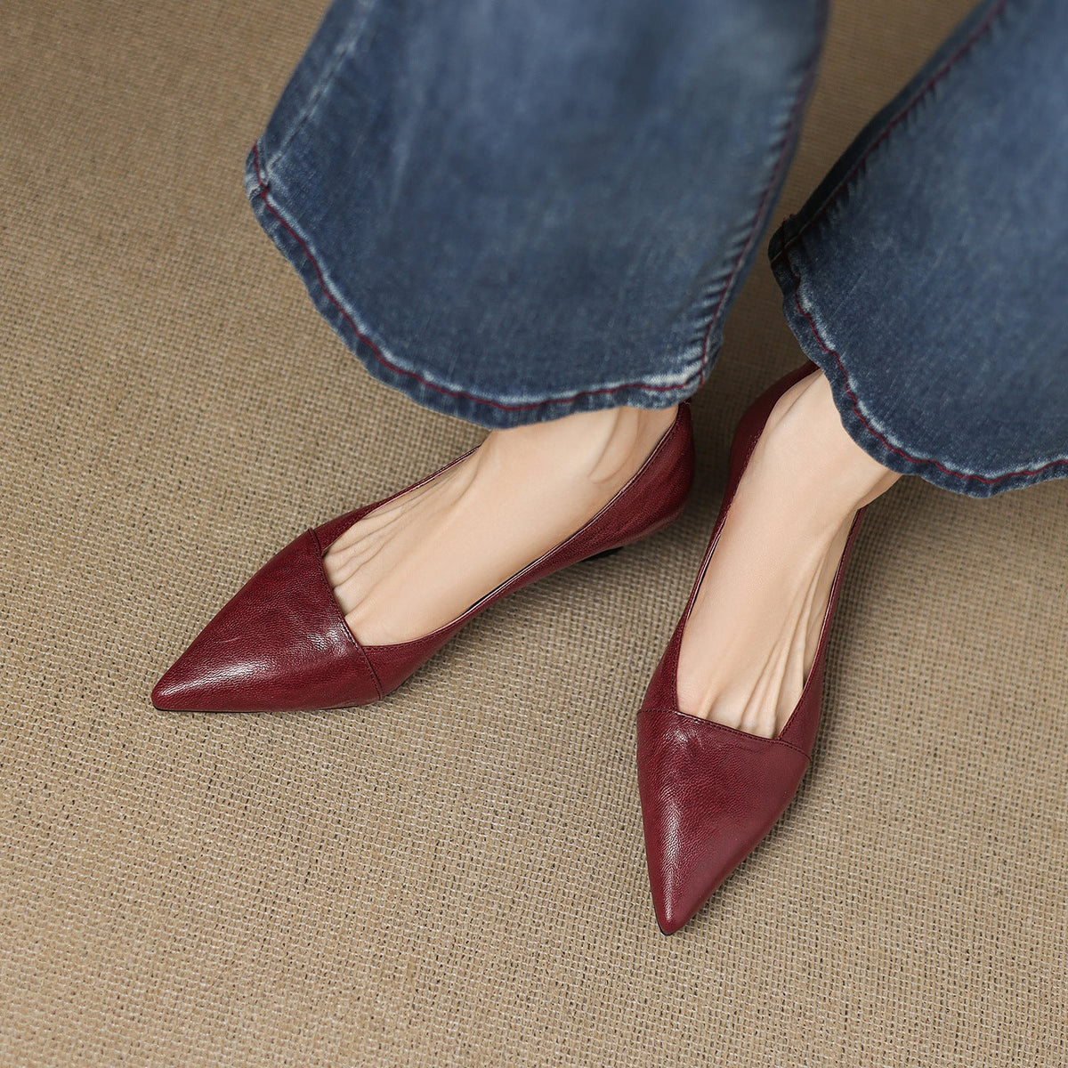 Tacones Venza de cuero genuino