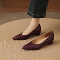 Marlot Echtleder-Pumps mit spitzer Zehenpartie und Absatz