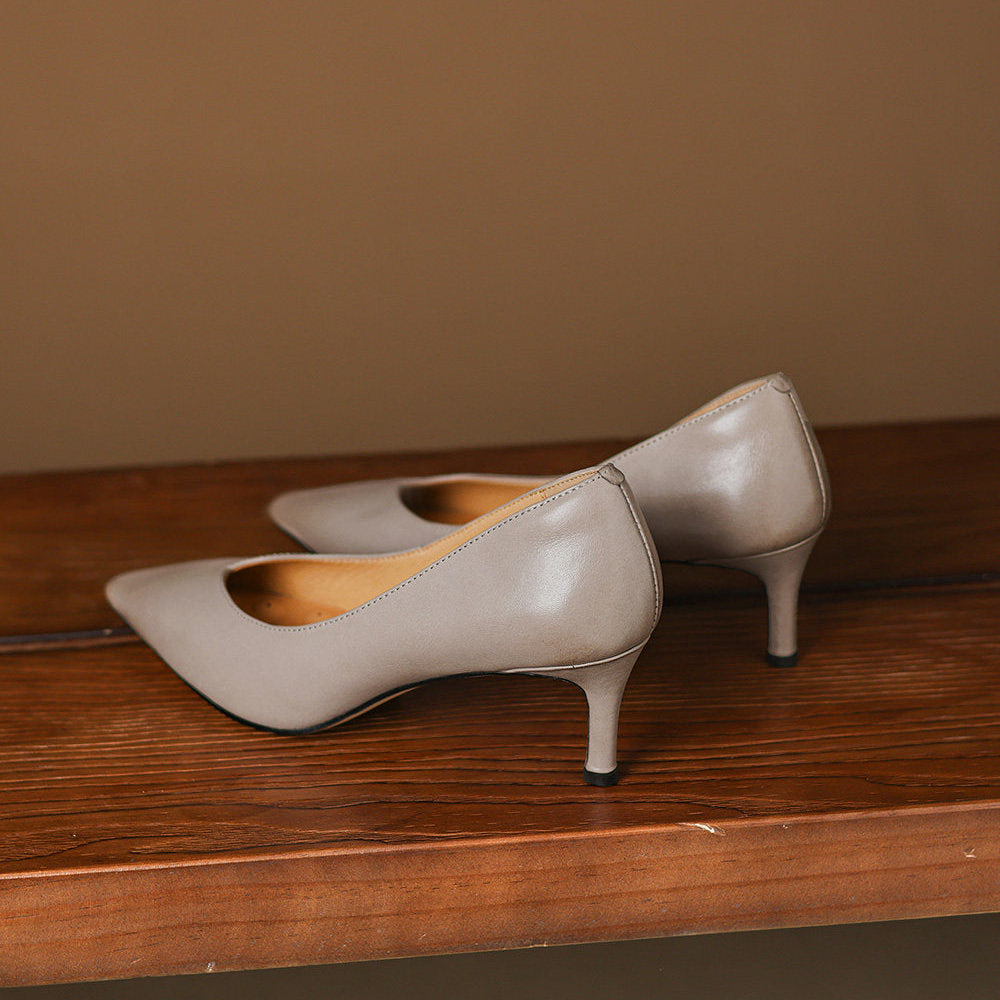 Escarpins Lenora en cuir véritable