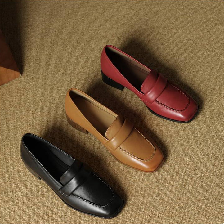 Evren loafers i äkta läder