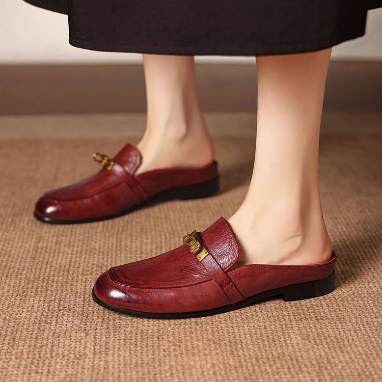 Mules Fiorella en cuir véritable