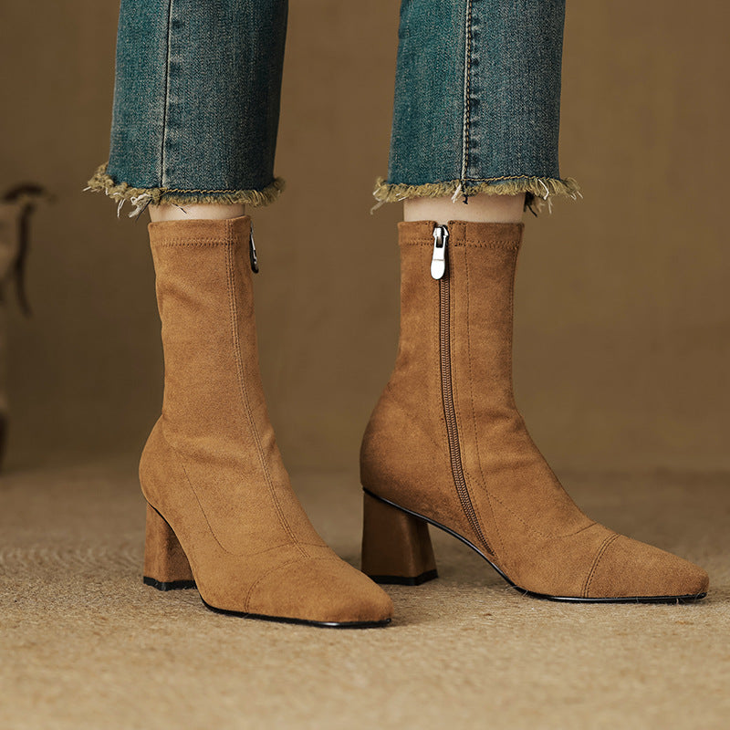 Botas Aelis de ante auténtico