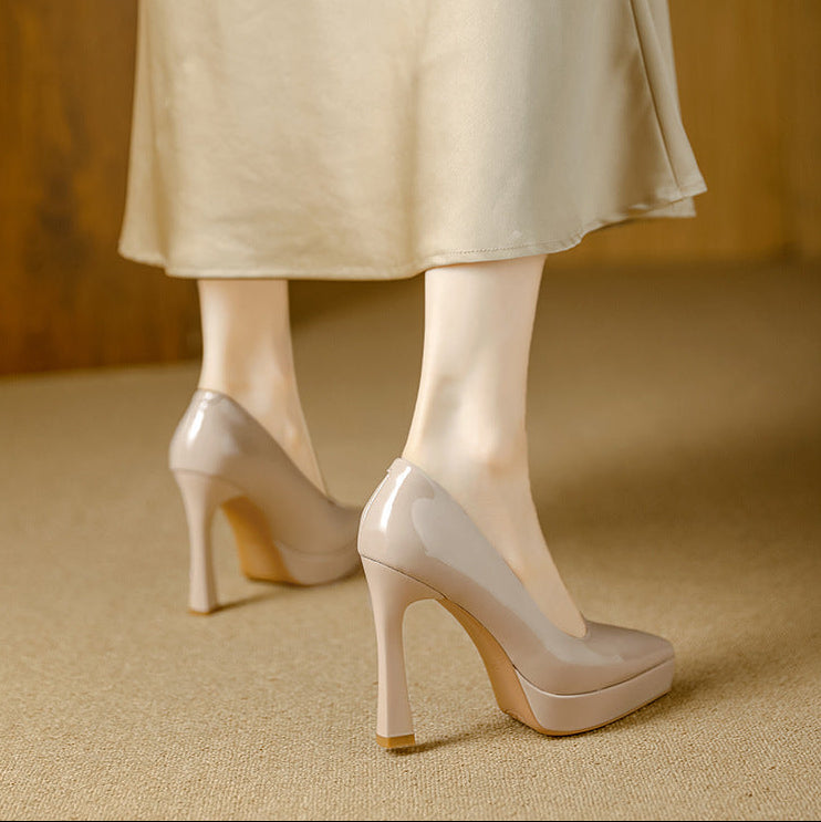 Tacones Vela de cuero genuino
