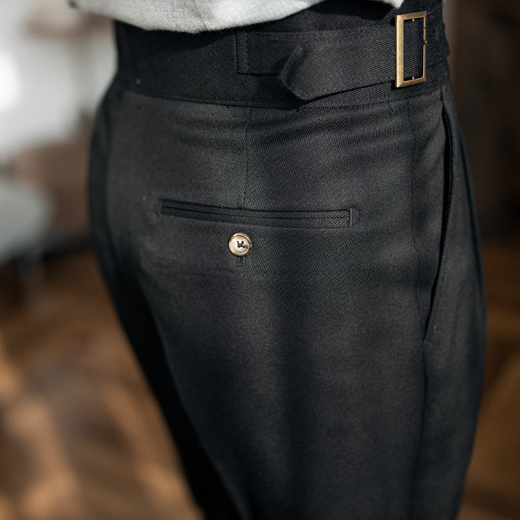 Slim Fit Byxor med vefader