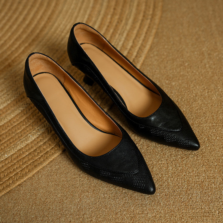 Liora Genuine Leather Heels