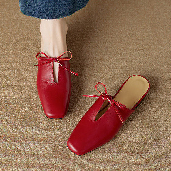 Mules Rosalia in vera pelle