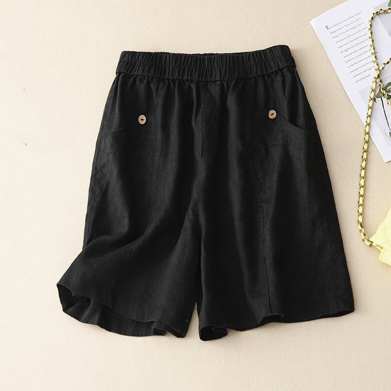Amalfi-shorts i hør