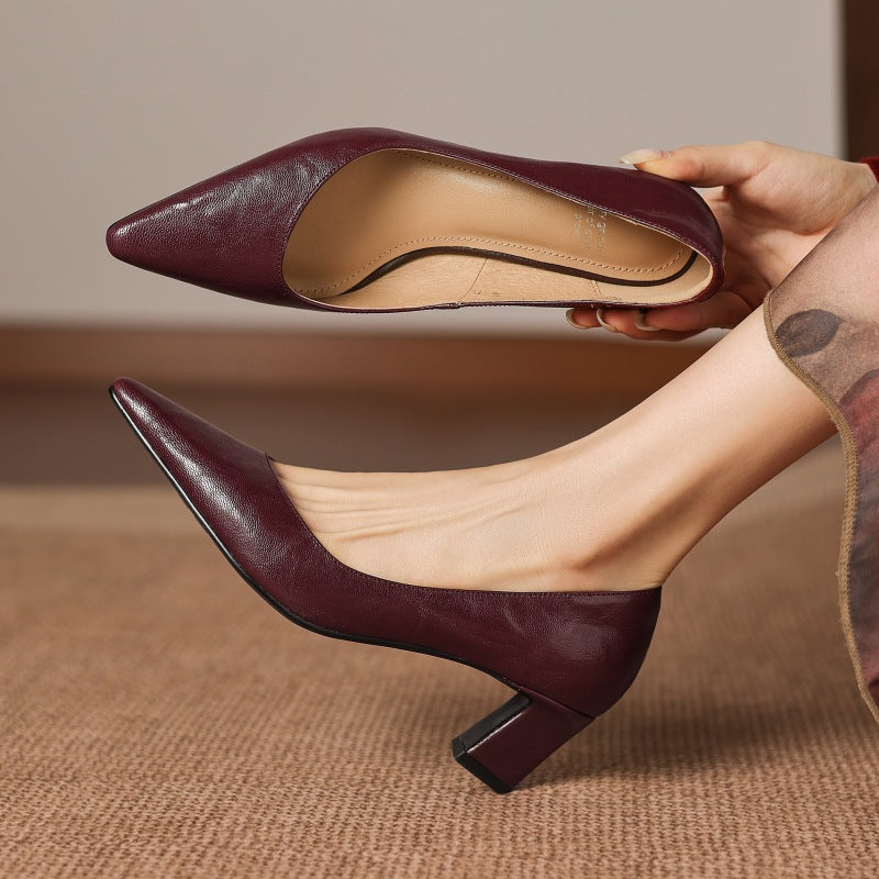 Talons Lorvane en cuir véritable