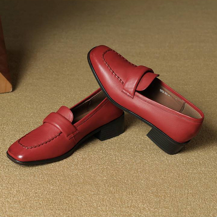 Evren loafers i äkta läder