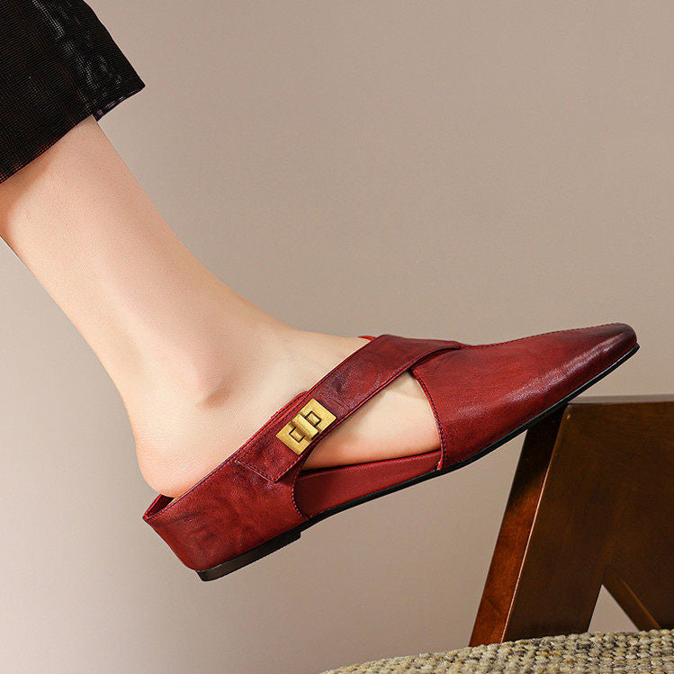 Mules Ravessia in vera pelle