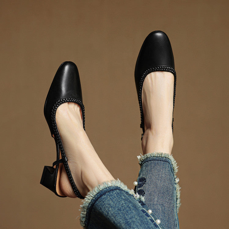 Tacones Bella de cuero genuino