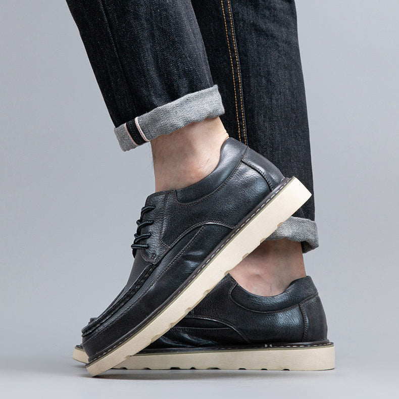 Chaussures à lacets Halston en cuir véritable