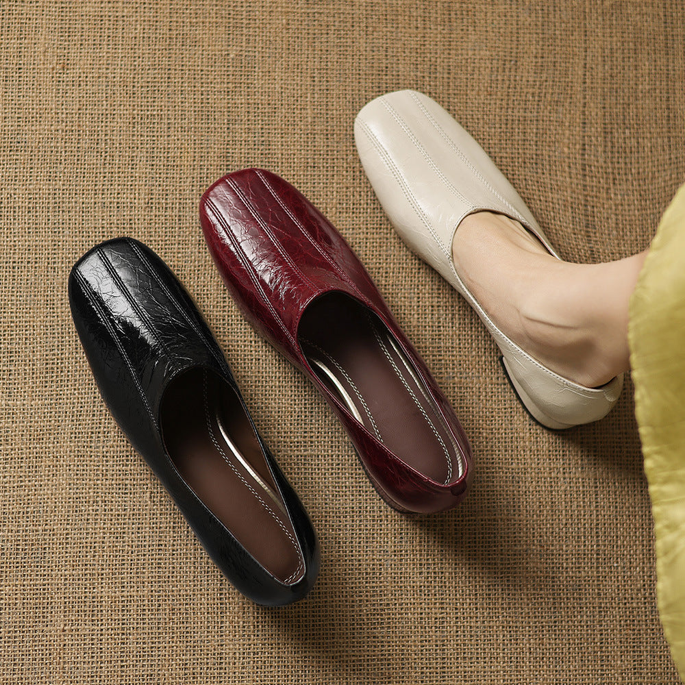 Mocasines Velina de cuero genuino