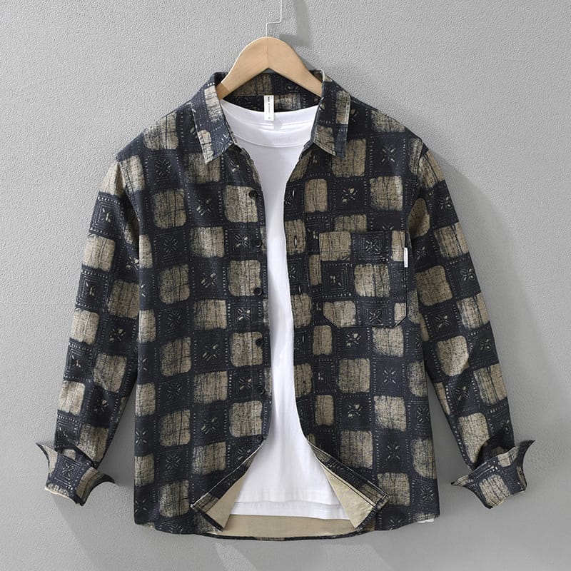 Camicia Kanto in cotone a quadri