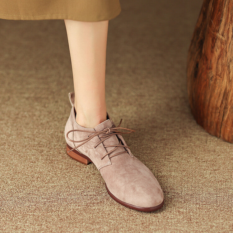 Zapatos Alexa de ante auténtico