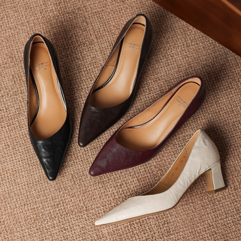 Talons Lorvane en cuir véritable