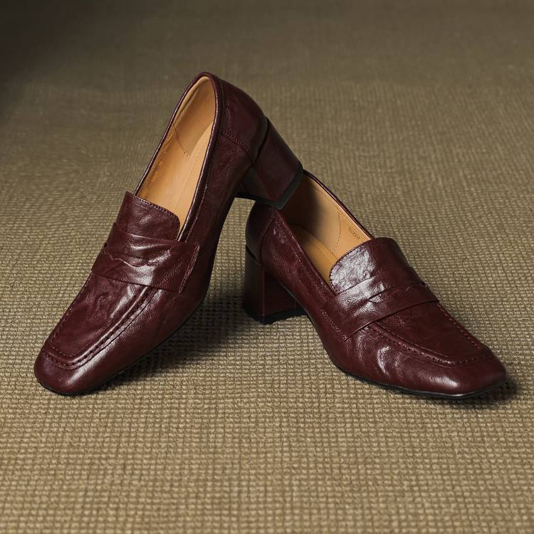 Tacones Sora de cuero genuino