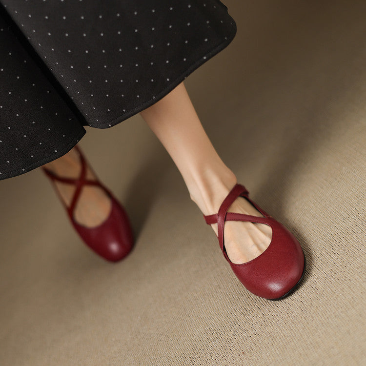Zeor flache Schuhe aus echtem Leder