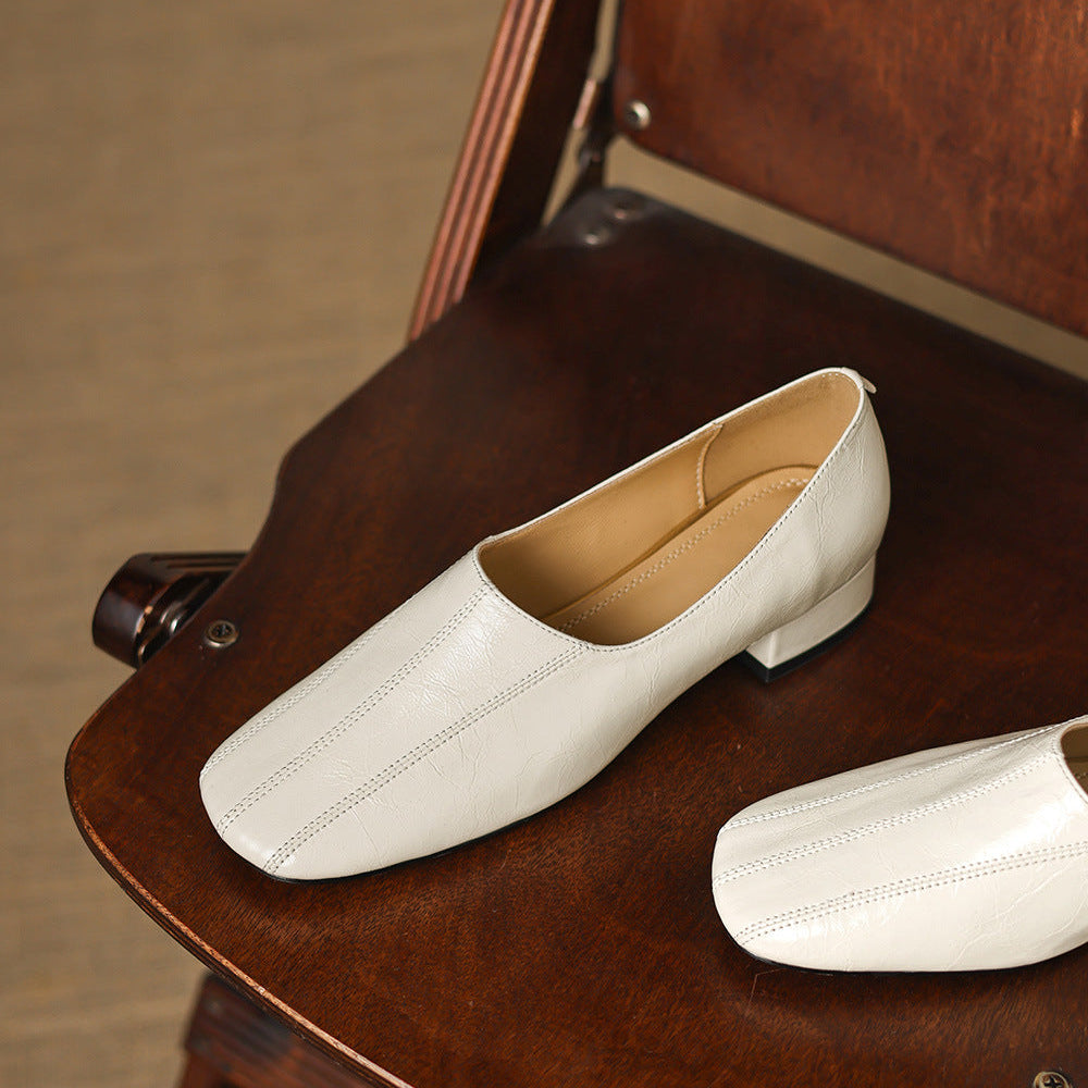 Mocasines Velina de cuero genuino