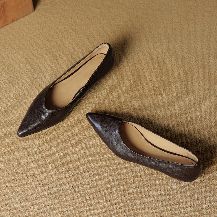 Scarpe basse Fauna in vera pelle