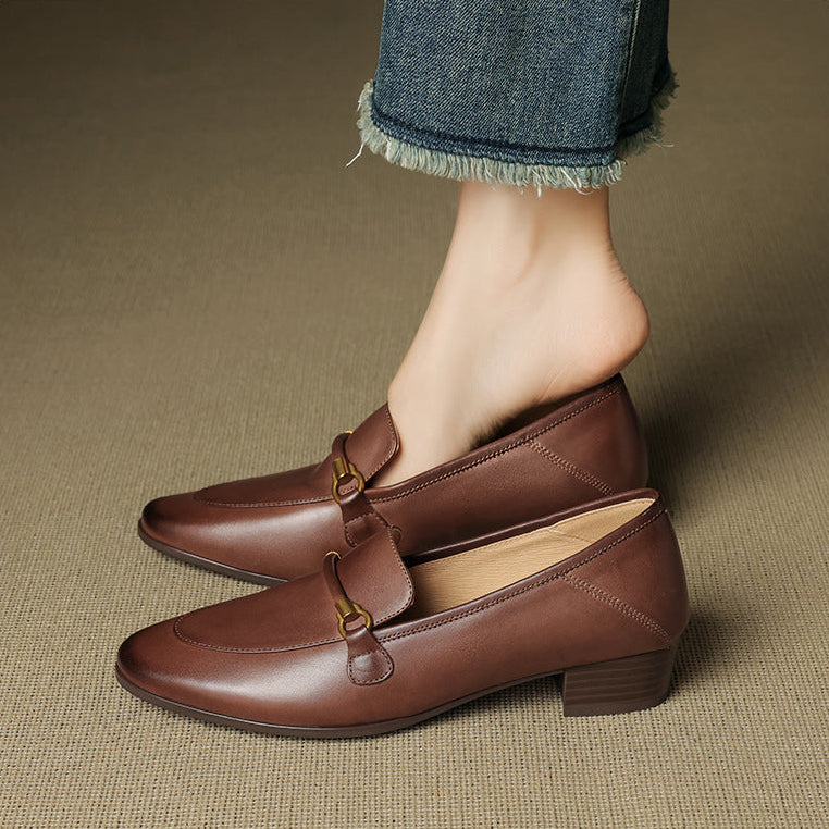 Mocassins Sera en cuir véritable