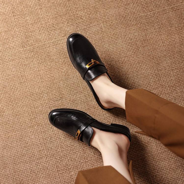 Mules Fiorella en cuir véritable